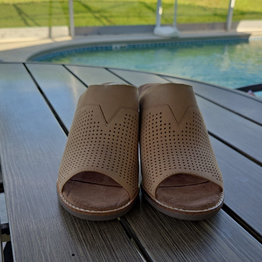 Toms Brown Perforated Clogs